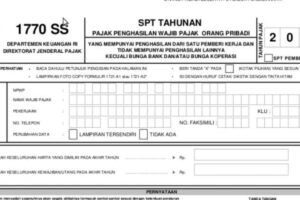 JENIS-JENIS FORMULIR SPT TAHUNAN ORANG PRIBADI